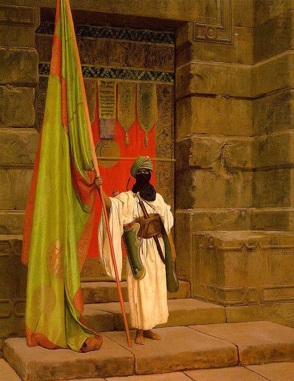 Jean Leon Gerome Unfolding the Holy Flag oil painting picture